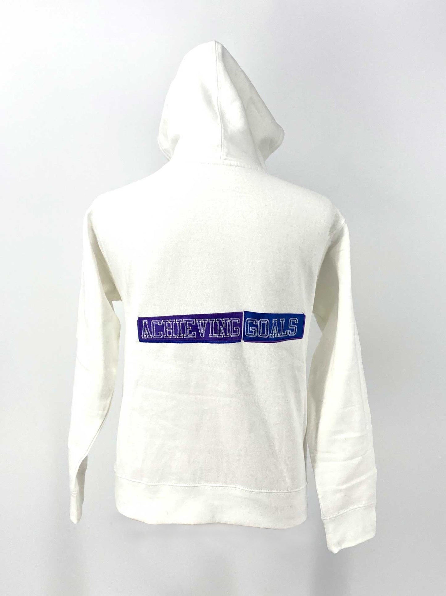 White Hoodie | white Embroidered Hoodie | Athletic Apparel Kids, Youth, Adults